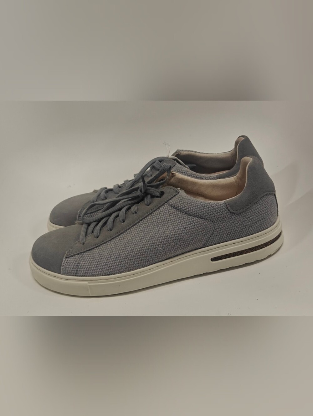 Birkenstock Bend Low Suede Leather Sneakers Gray EU42 US 9 Men 11 Women